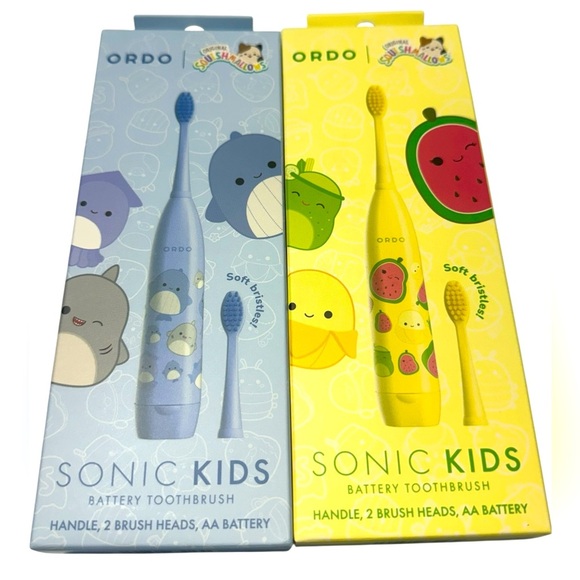 Ordo Sonic Kids Squishmallows Battery Toothbrush Bundle. - Picture 1 of 5